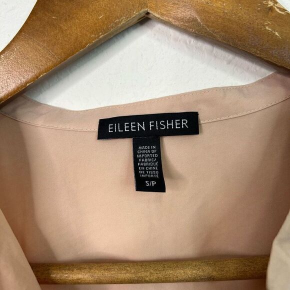 Eileen Fisher Light Pink Short Sleeve Tencel Popover Top Size Small - Picture 5 of 13